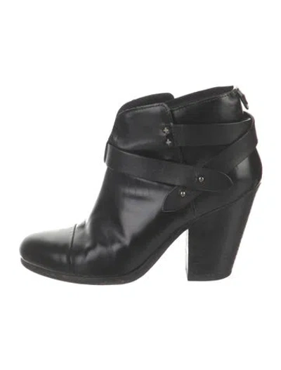 Pre-owned Rag & Bone Leather Boots In Black