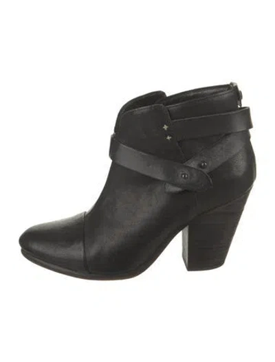 Pre-owned Rag & Bone Leather Boots In Black