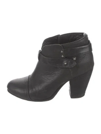 Pre-owned Rag & Bone Leather Boots In Black