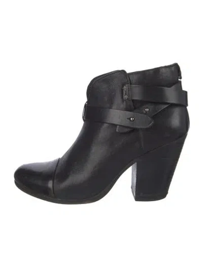 Pre-owned Rag & Bone Leather Boots In Black