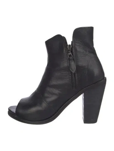 Pre-owned Rag & Bone Leather Boots In Black