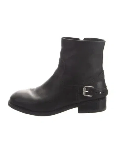 Pre-owned Rag & Bone Leather Boots In Black