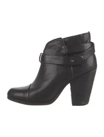 Pre-owned Rag & Bone Leather Boots In Black