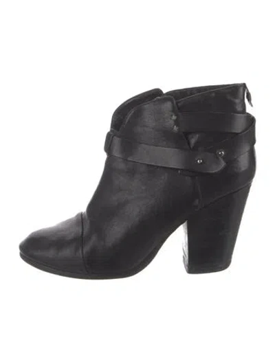 Pre-owned Rag & Bone Leather Boots In Black
