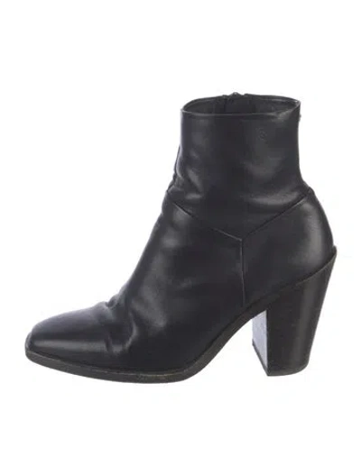 Pre-owned Rag & Bone Leather Boots In Black
