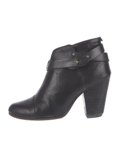 Pre-owned Rag & Bone Leather Boots In Black