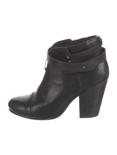 Pre-owned Rag & Bone Leather Boots In Black
