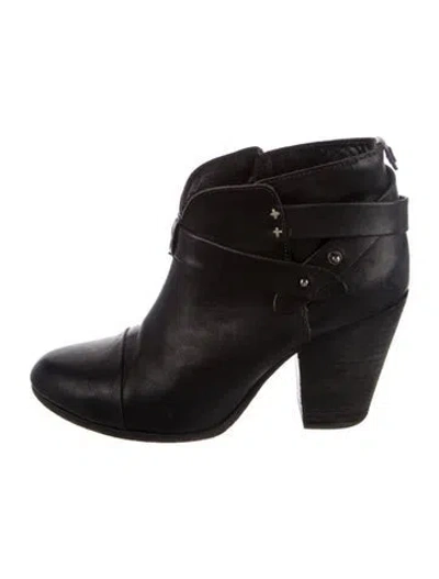 Pre-owned Rag & Bone Leather Boots In Black