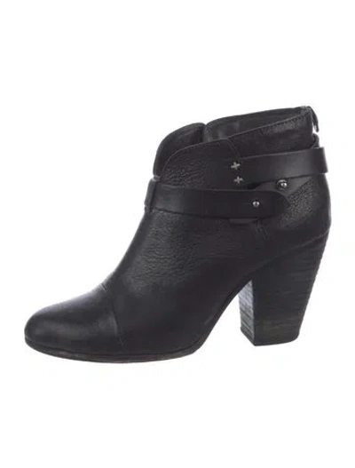 Pre-owned Rag & Bone Leather Boots In Black