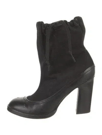 Pre-owned Rag & Bone Leather Boots In Black