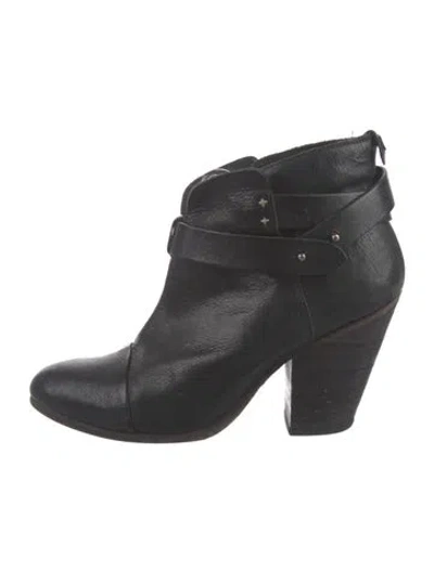 Pre-owned Rag & Bone Leather Boots In Black