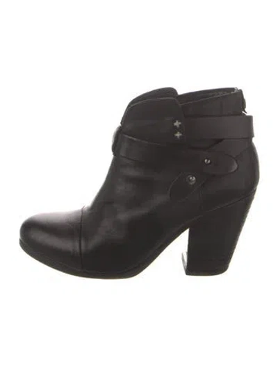 Pre-owned Rag & Bone Leather Boots In Black