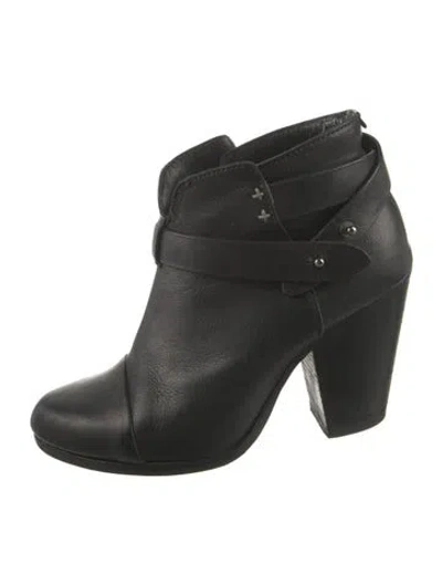 Pre-owned Rag & Bone Leather Boots In Black