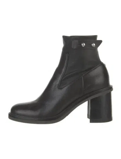 Pre-owned Rag & Bone Leather Boots In Black