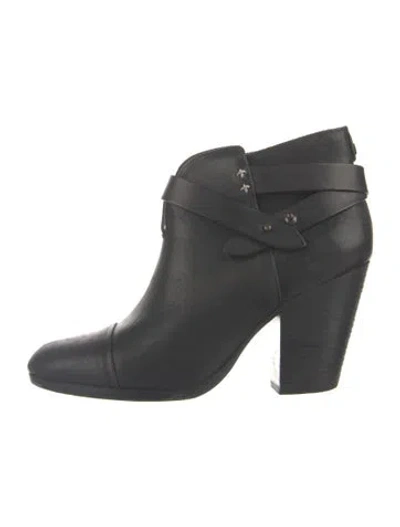 Pre-owned Rag & Bone Leather Boots In Black