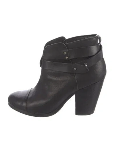 Pre-owned Rag & Bone Leather Boots In Black