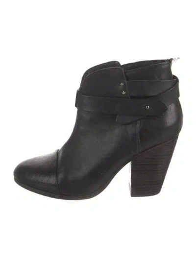 Pre-owned Rag & Bone Leather Boots In Black