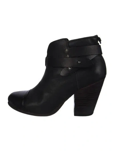 Pre-owned Rag & Bone Leather Boots In Black