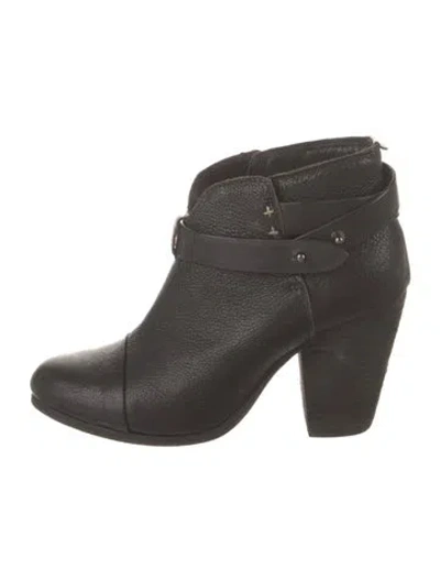Pre-owned Rag & Bone Leather Boots In Black
