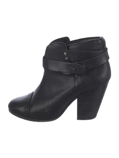 Pre-owned Rag & Bone Leather Boots In Black