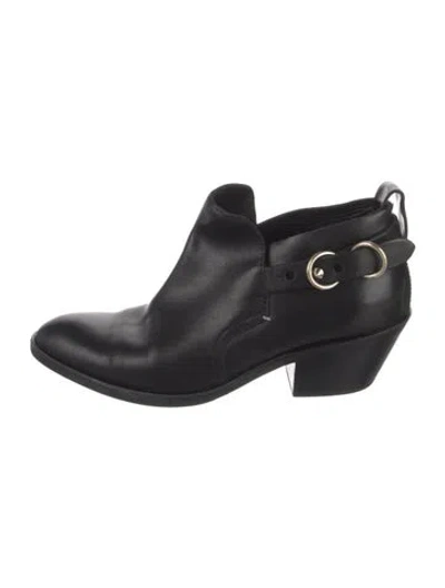 Pre-owned Rag & Bone Leather Boots In Black