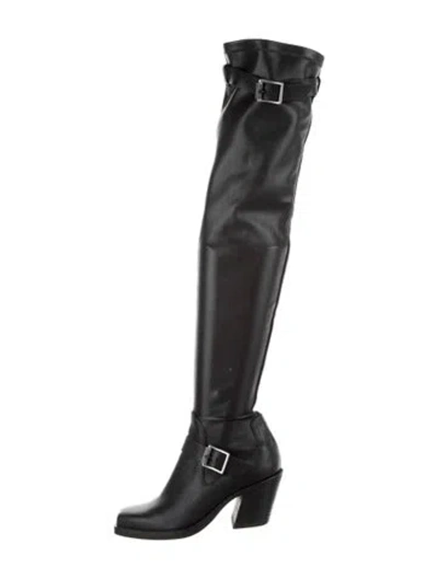 Pre-owned Rag & Bone Leather Boots In Black