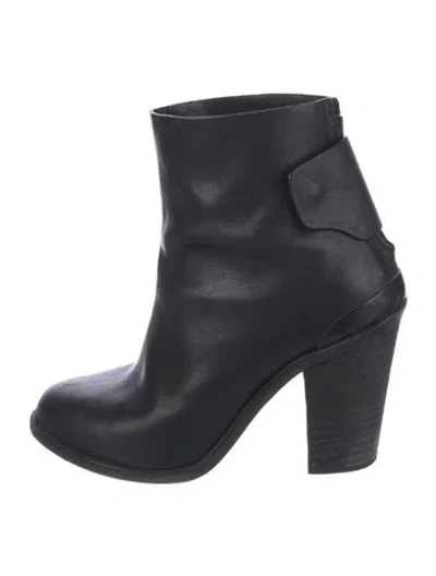 Pre-owned Rag & Bone Leather Boots In Black