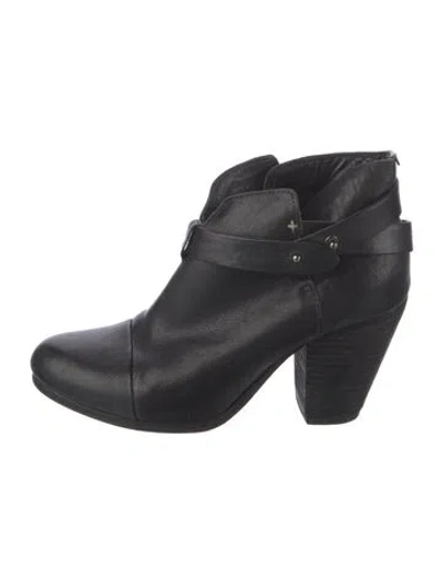Pre-owned Rag & Bone Leather Boots In Black