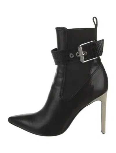 Pre-owned Rag & Bone Leather Boots In Black