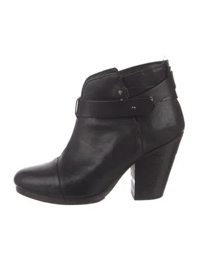 Pre-owned Rag & Bone Leather Boots In Black