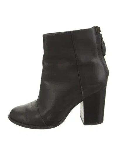 Pre-owned Rag & Bone Leather Boots In Black