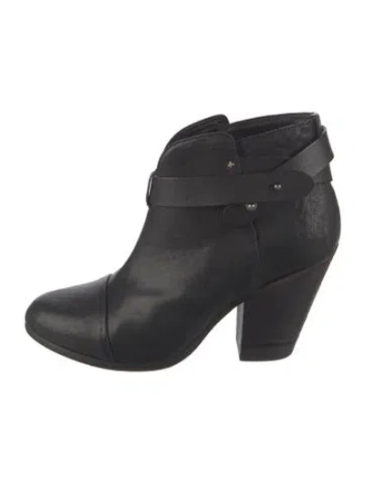 Pre-owned Rag & Bone Leather Boots In Black