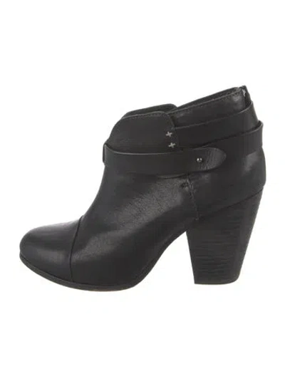 Pre-owned Rag & Bone Leather Boots In Black