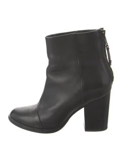 Pre-owned Rag & Bone Leather Boots In Black