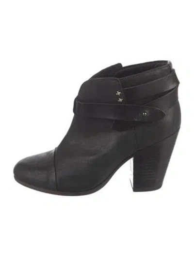 Pre-owned Rag & Bone Leather Boots In Black