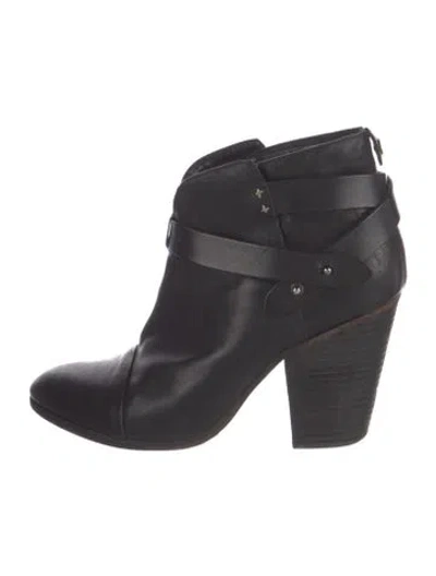 Pre-owned Rag & Bone Leather Boots In Black