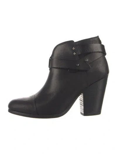 Pre-owned Rag & Bone Leather Boots In Black