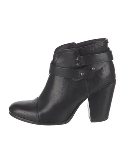 Pre-owned Rag & Bone Leather Boots In Black