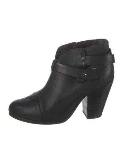 Pre-owned Rag & Bone Leather Boots In Black
