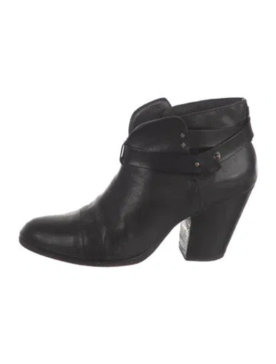 Pre-owned Rag & Bone Leather Boots In Black