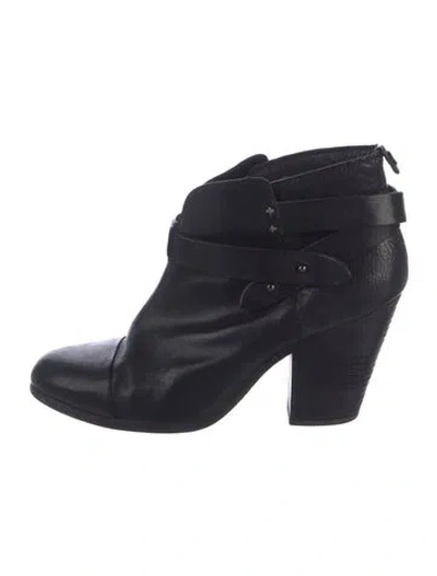 Pre-owned Rag & Bone Leather Boots In Black