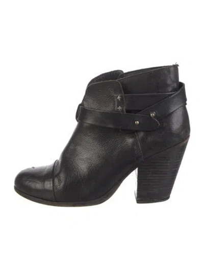 Pre-owned Rag & Bone Leather Boots In Black