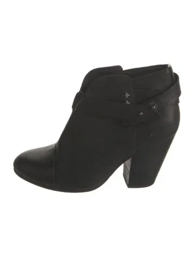 Pre-owned Rag & Bone Leather Boots In Black