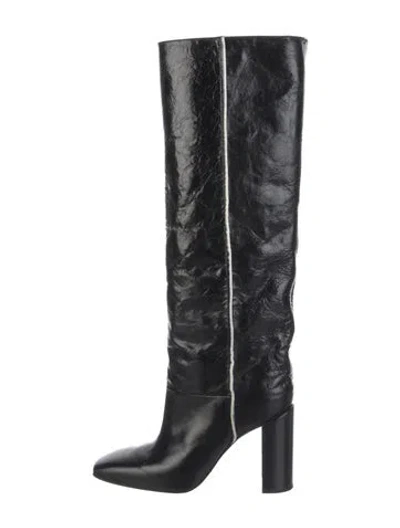 Pre-owned Rag & Bone Leather Boots In Black