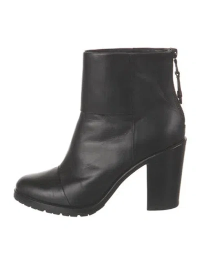 Pre-owned Rag & Bone Leather Boots In Black