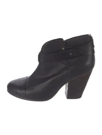 Pre-owned Rag & Bone Leather Boots In Black