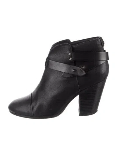 Pre-owned Rag & Bone Leather Boots In Black