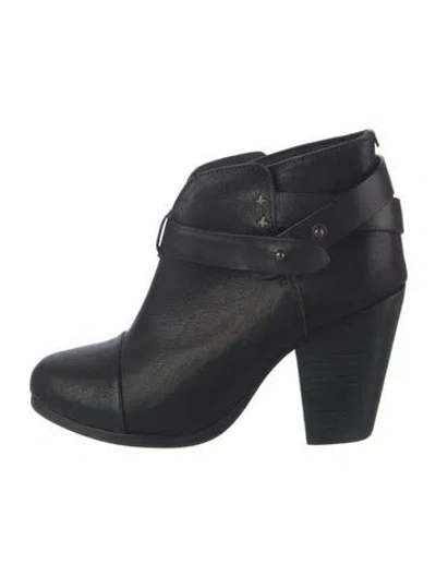 Pre-owned Rag & Bone Leather Boots In Black