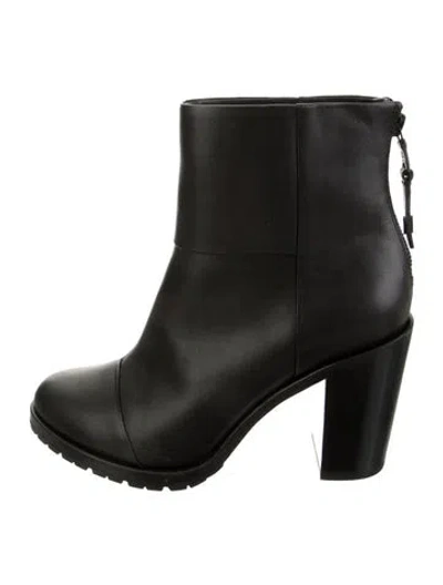 Pre-owned Rag & Bone Leather Boots In Black