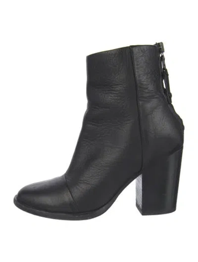 Pre-owned Rag & Bone Leather Boots In Black